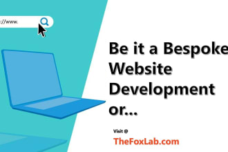 develop a bespoke website with an admin panel