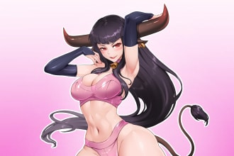 draw anime, fanart, games, original character sfw and nsfw