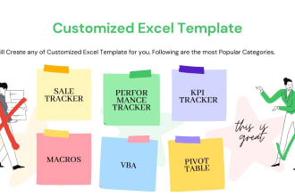 provide excel data cleaning, reformating, and excel template services