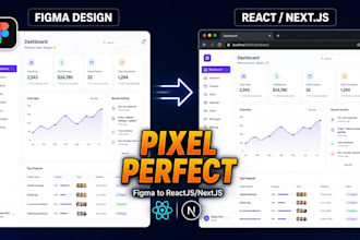 convert your figma design to pixel perfect reactjs or nextjs