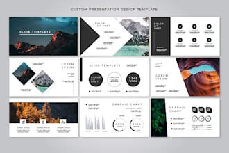 design custom presentation template in powerpoint and canva