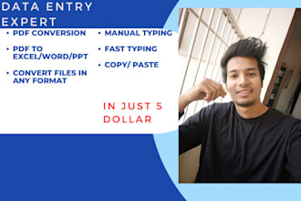 do PDF conversion and manual typing