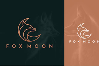 do modern line art logo design for your business