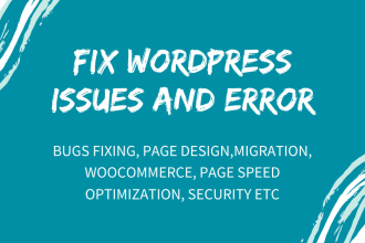 在1小时内修复wordpress问题，bug，错误或问题