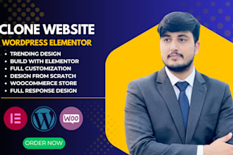 design your wordpress homepage design with elementor
