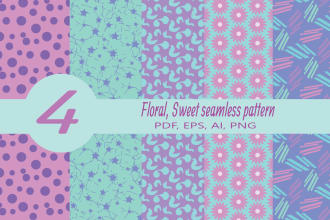 design kawaii seamless pattern for babys,kids,childrens