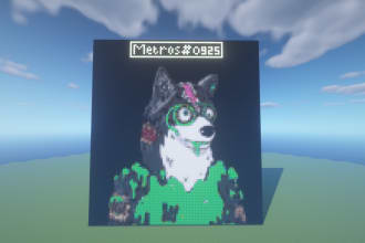 build minecraft pixel art
