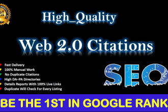 do your google ranking with 30 web 2 0 backlinks seo