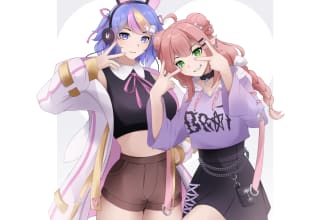 draw fanart anime style your character or any character