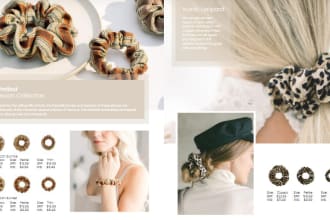 design fashion lookbook, product catalog, catalogue, linesheet, brochure, flyer