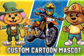 draw cartoon illustration or graphic t shirt design for your brand