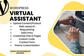 be your wordpress virtual assistant