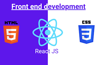 develop your reactjs web apps as frontend developer