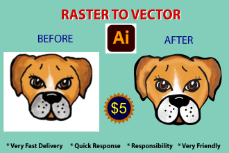 vectorize, trace your logo and design raster to vector