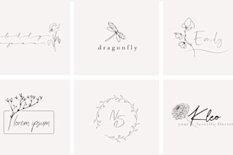 create elegant logo with botanical elements