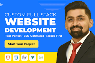 build responsive website and custom website development in laravel