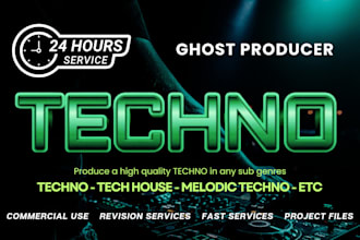 produce edm techno, tech house, melodic or hypertechno