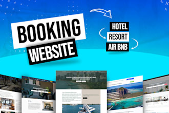 design a professional booking website for your hotel, resort, or vacation rental