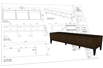 draft 2d and 3d cad drawing for your product design