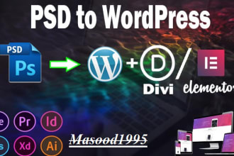 develop a wordpress website with responsive web design