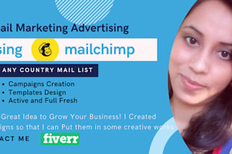 create your professional email campaign on mailchimp