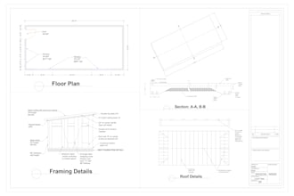 draw 2d tiny house plan in autocad