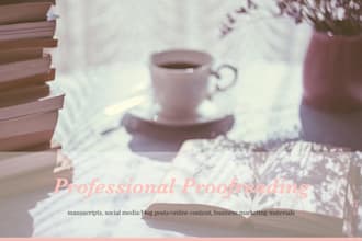 professionally proofread your manuscript or document