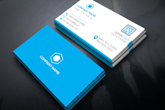 corporate business card with two concept