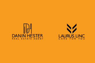 do modern real estate or realtor logo design