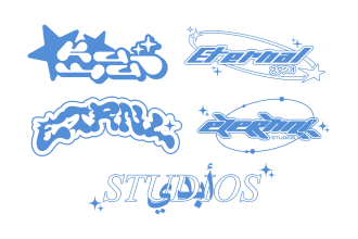 design futuristic y2k streetwear logo design for your brand