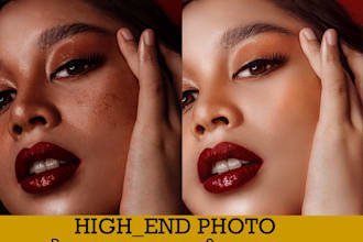 professionally high end beauty retouch and edit your photo