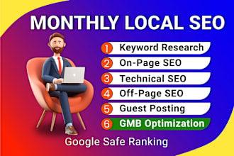 monthly local SEO service for website and gmb ranking