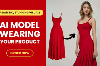 place your product on an ai generated model for stunning photos