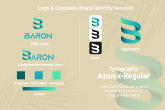design unique logo with brand identity and brand style guides