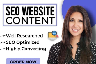 do persuasive copywriting and write SEO website content