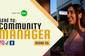 be your community manager in spanish or english