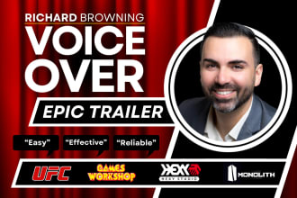 record an epic movie trailer voice over