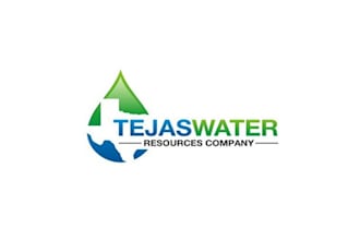 create a corporate logo for a company that develops water sources for texas