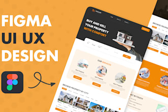 do website UI UX design, figma design website, figma landing page, UI UX