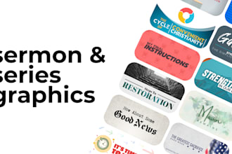 create a sermon or series graphic and sermon bumper