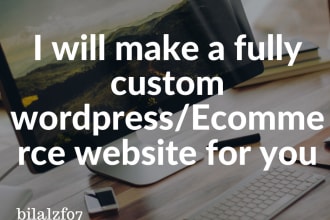 build fully customized website in wordpress