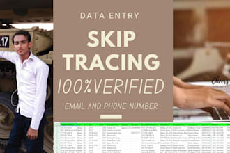 do skip tracing,  real estate business ,email , number