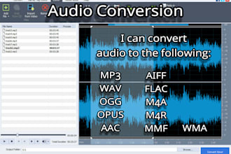 convert any audio file to a different format