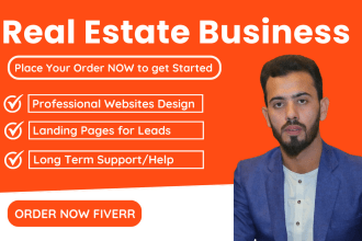 design a high converting cash offer real estate landing page or investor website