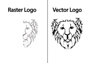 do professional vector tracing or redraw or vectorize any logo image or sketch