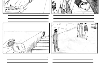 create your storyboard for you in my art style