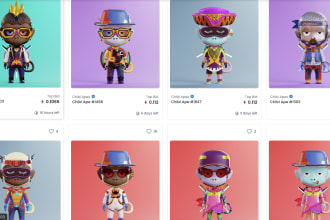 make 10k nft collection 2d or 3d
