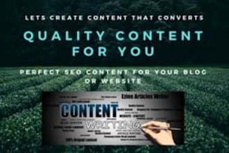 be your content writer for blogs and websites to rank fast