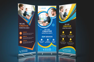 do roll up banner design, retractable banner