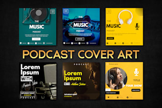 design a professional podcast cover art